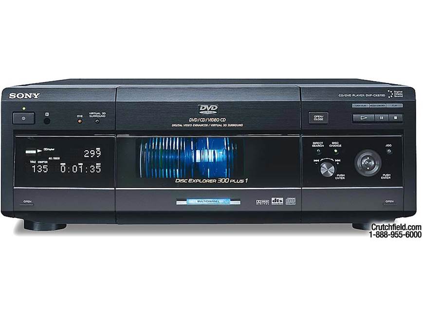 Sony DVP-CX870D 300+1 DVD/CD changer at Crutchfield