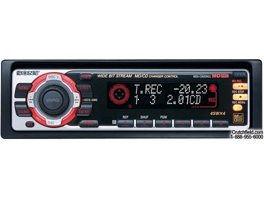 Sony Xplod MDX-C800REC MiniDisc receiver/recorder with CD changer