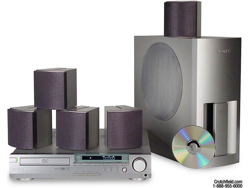 SONY 5.1チャンネルホームシアターシステム DAV-S300 CD DVD Sony DAV-S300 DVD home theater system at Crutchfield