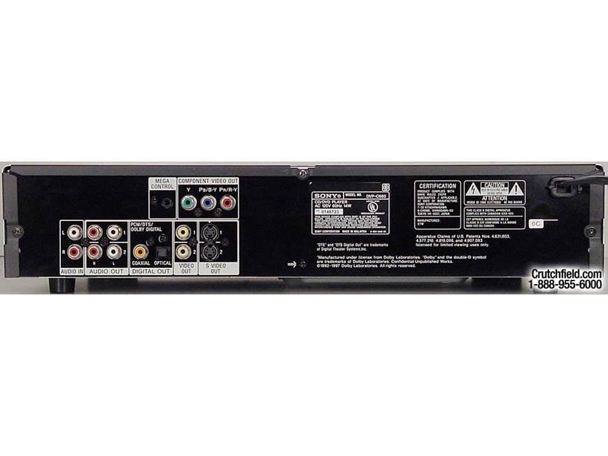 Sony DVP-C660 5-disc carousel DVD/CD changer at Crutchfield