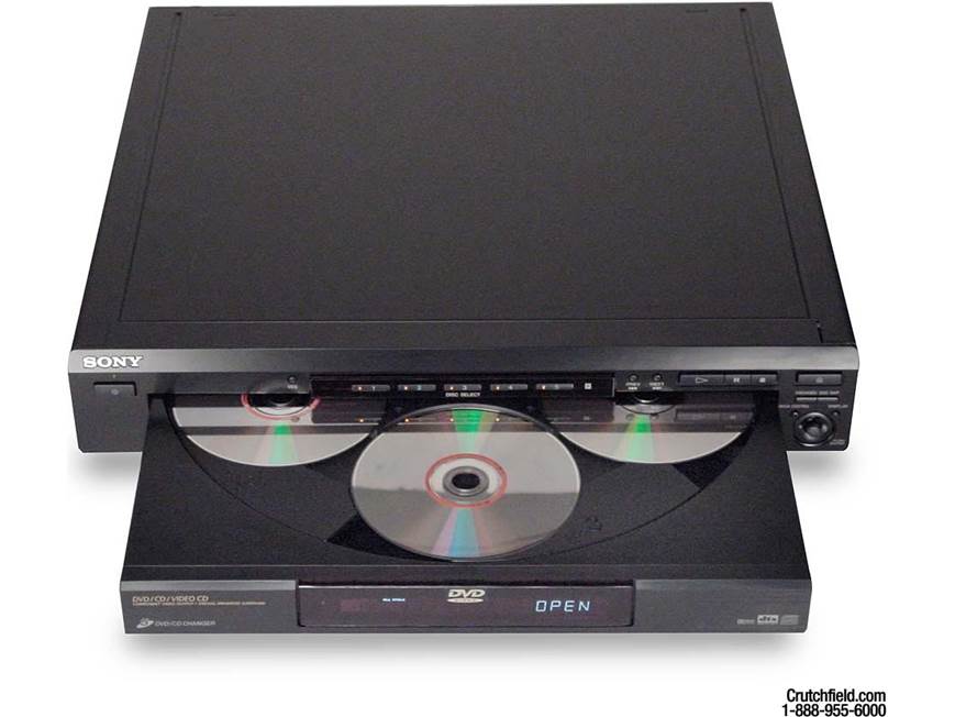 Sony DVP-C660 5-disc carousel DVD/CD changer at Crutchfield