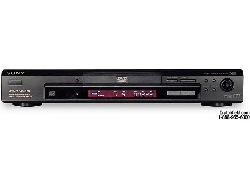 Sony DVP-S360 DVD/CD player at Crutchfield