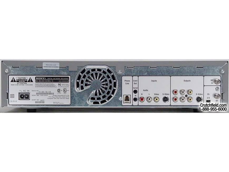 Sony SVR-2000 Hard disk video recorder at Crutchfield