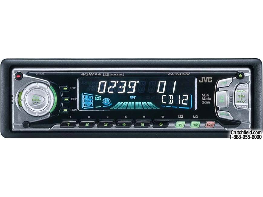 JVC KS-FX470 Cassette receiver with CD changer controls at Crutchfield