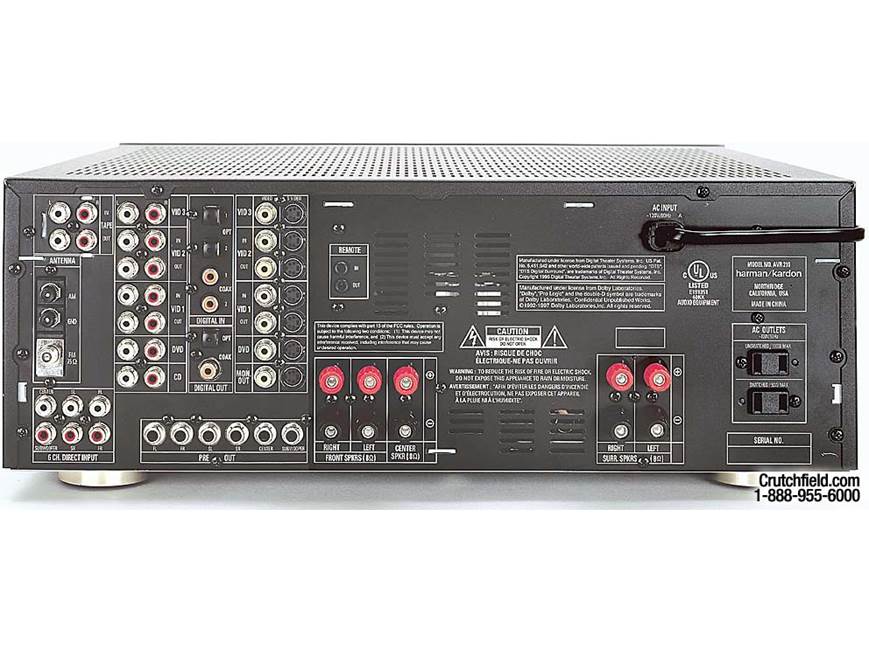 harman/kardon エディ Harman Kardon AVR 210 A/V receiver with Dolby Digital and DTS at