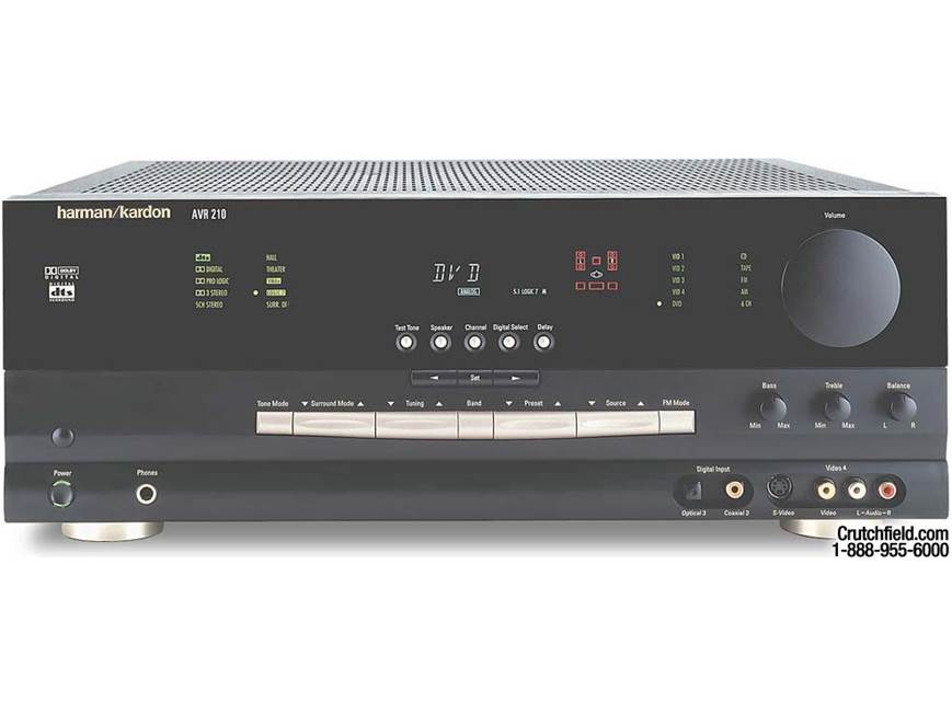 Harman Kardon AVR 210 A/V receiver with Dolby Digital and DTS at