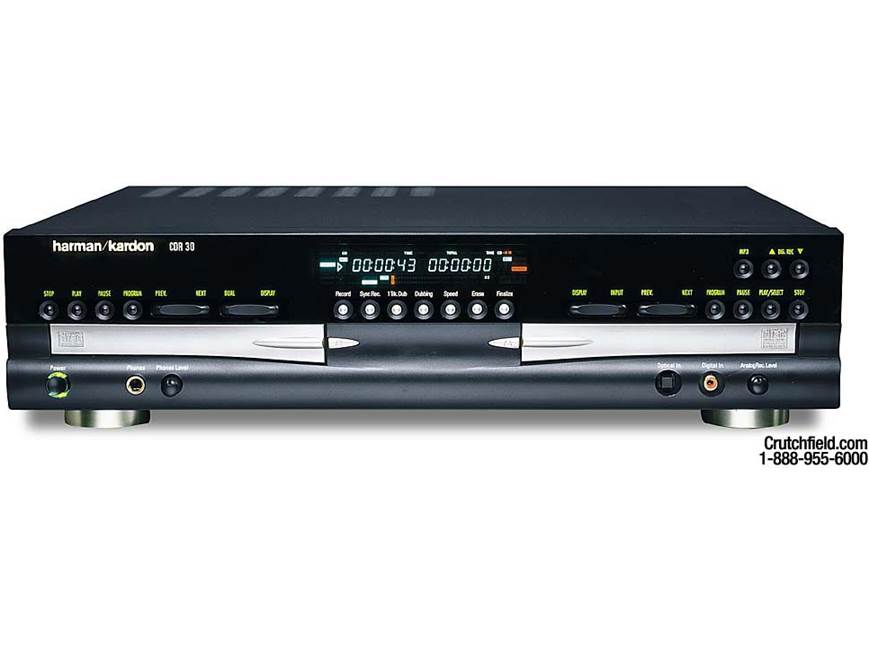 Harman Kardon CDR 30 1-CD + 1-CD-R/RW recorder/changer at Crutchfield