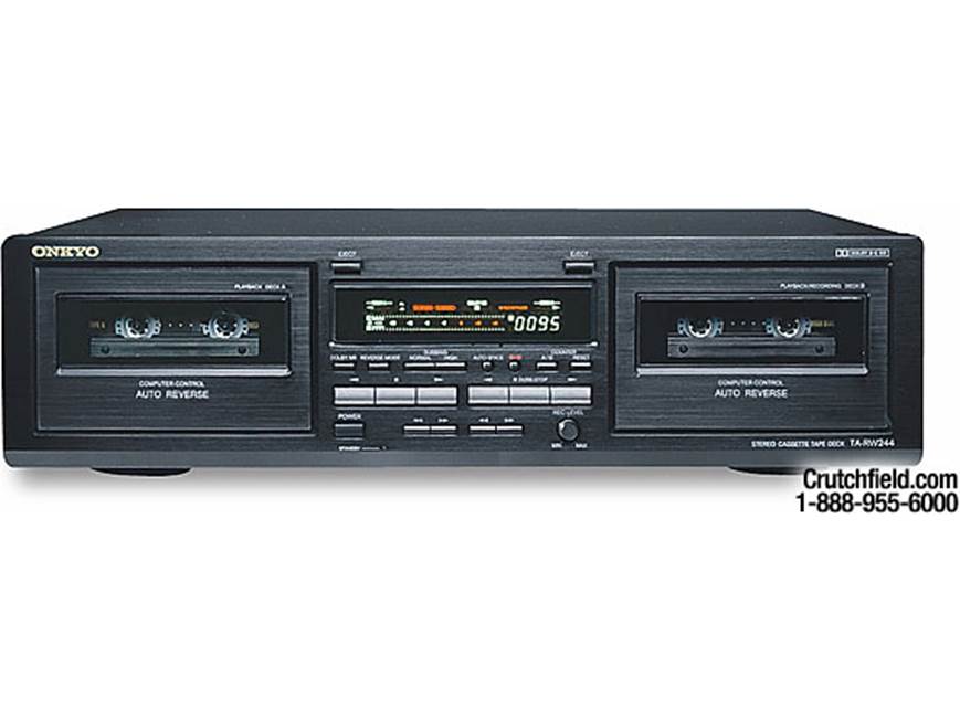 Onkyo TA-RW244 Dual auto-reverse cassette deck at Crutchfield