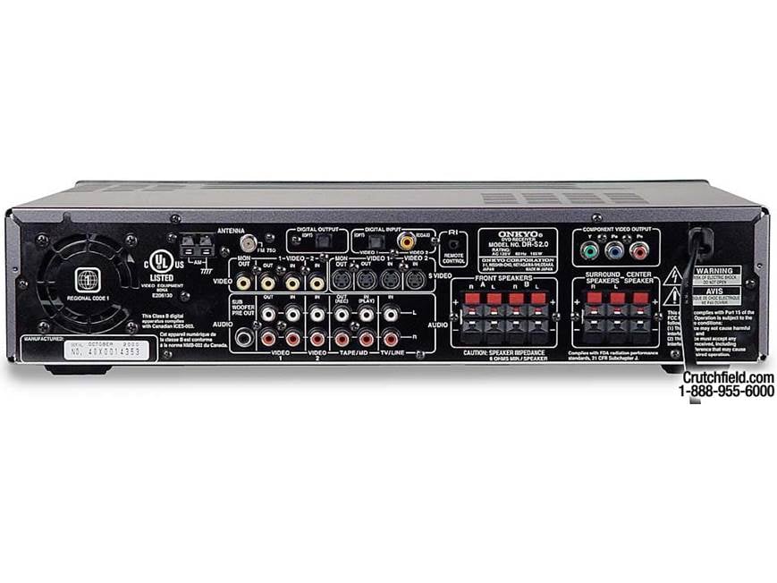 Onkyo LSV-900 EnvisionTheater DVD home theater system at Crutchfield