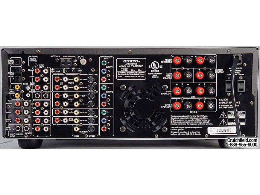 Onkyo TX-DS787 A/V receiver THX Select, THX Surround EX, Dolby