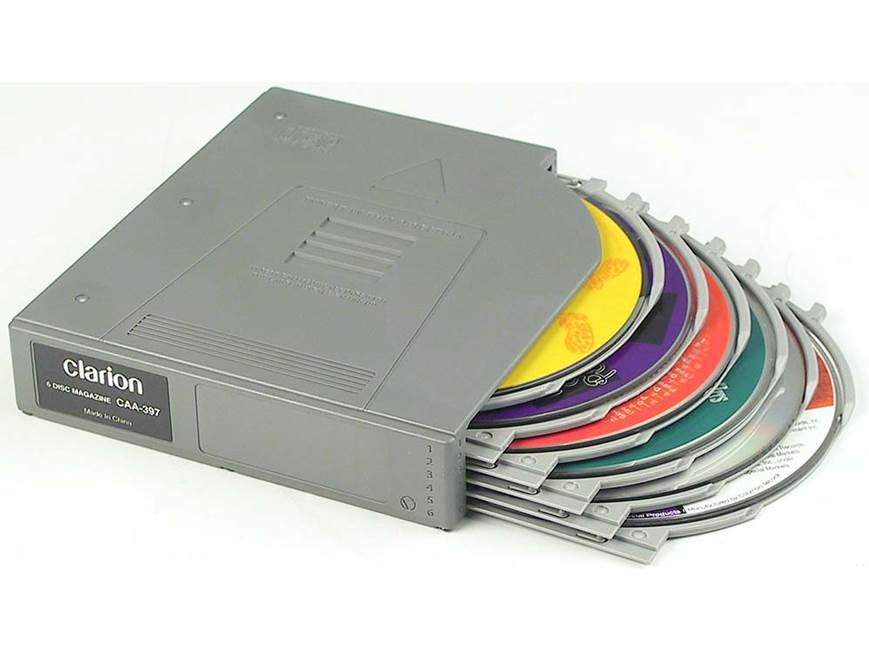 Clarion CAA397 6-disc CD changer magazine at Crutchfield