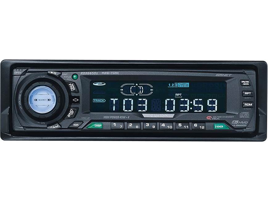 Clarion RDX665Dz CD receiver with CD changer controls at Crutchfield