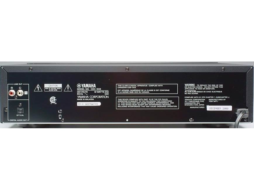 Yamaha CDC-506 5-CD changer at Crutchfield