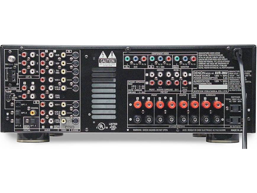Denon AVR-2802 Home theater receiver with DTS-ES, Dolby® Digital