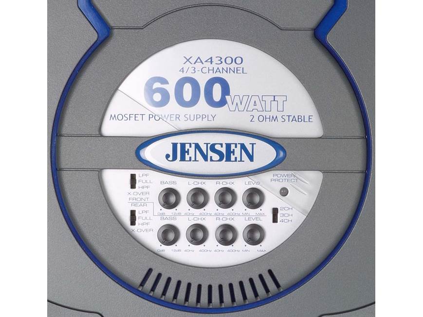 Jensen XA4300 50W x 2 + 100W x 2 Car Amplifier at Crutchfield
