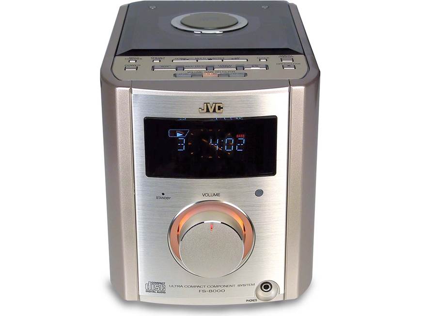 JVC FS-8000 Desktop CD system with powered subwoofer at Crutchfield