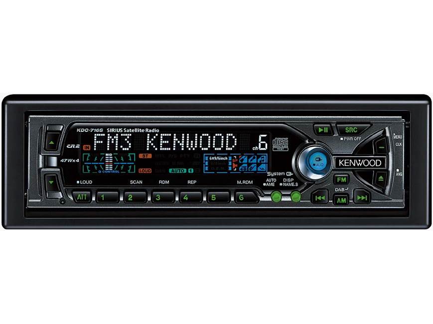 Kenwood KDC-716S CD Receiver with CD Changer Controls at Crutchfield