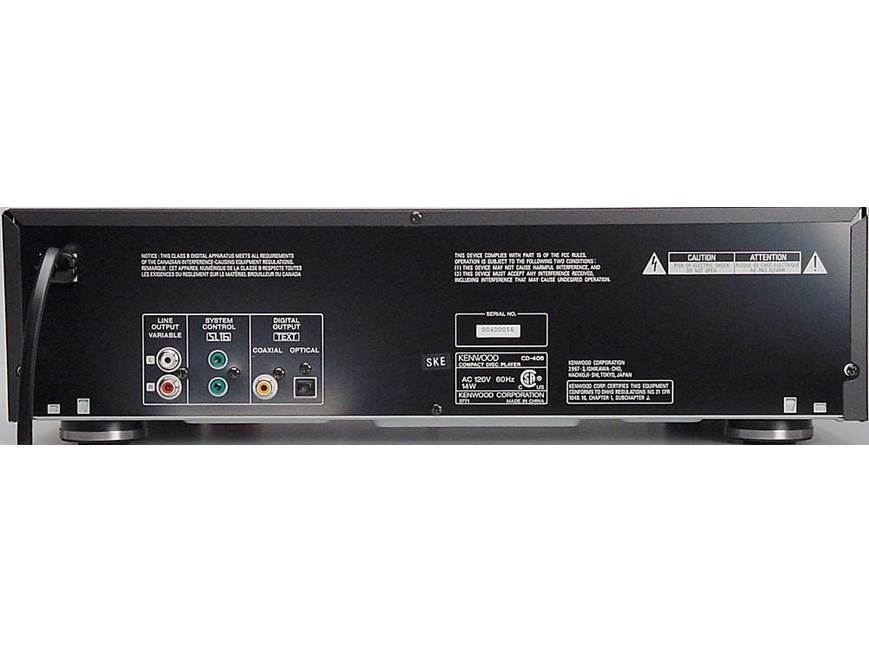 Kenwood CD-406 5-CD changer at Crutchfield