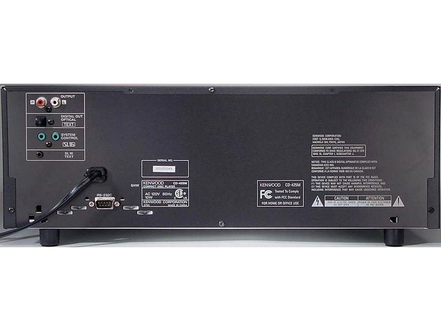 Kenwood CD-425M 200-CD changer with PC interface at Crutchfield