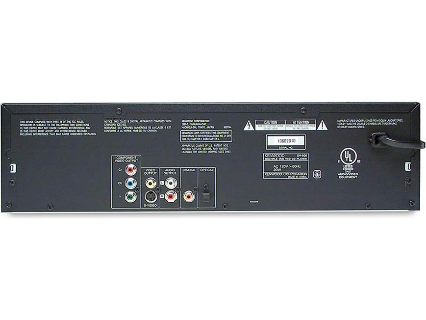 Kenwood DV-505 5-disc DVD/CD changer at Crutchfield