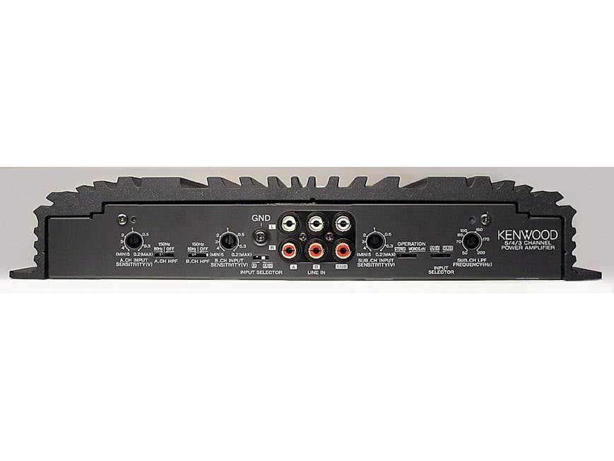 ケンウッド　KAC-959 5チャンネル　パワーアンプ Kenwood KAC-959 40W x 4 + 120 x 1 Car Amplifier at Crutchfield