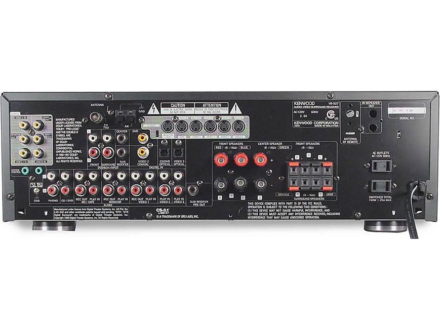 【ペガサス】KENWOOD RD-ME3-T コンパクトハイファイシステム Kenwood VR-507 A/V Receiver with Dolby Digital, DTS, and Pro Logic