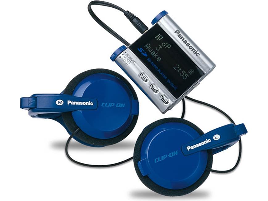 Panasonic SV-SD75 Portable MP3/AAC player with SD memory card at