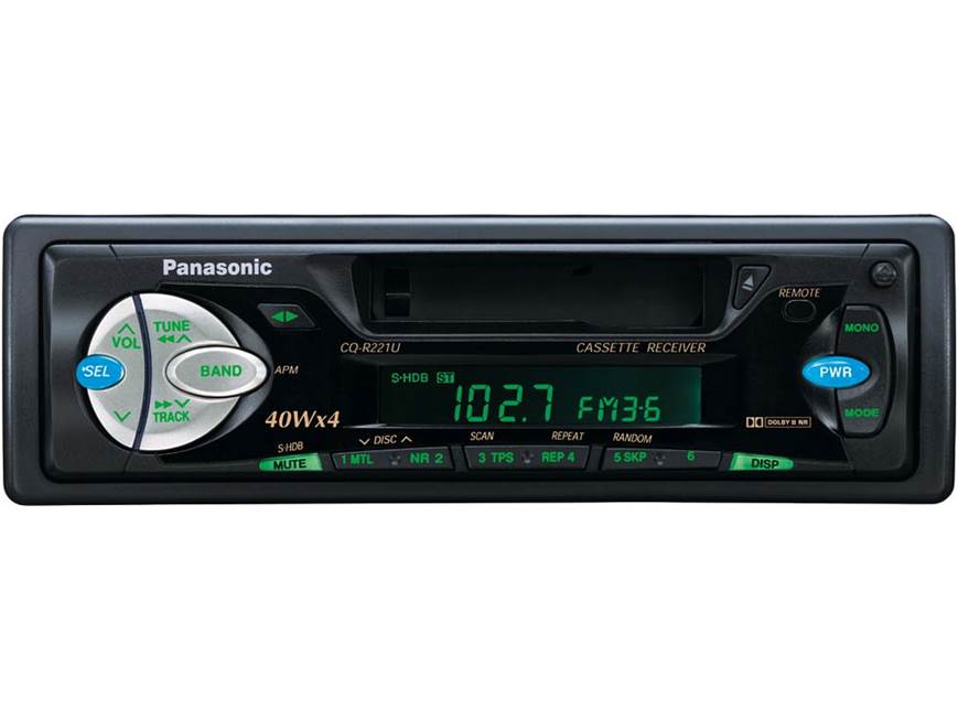 Panasonic CQ-R221U Cassette Receiver with CD Changer Controls at