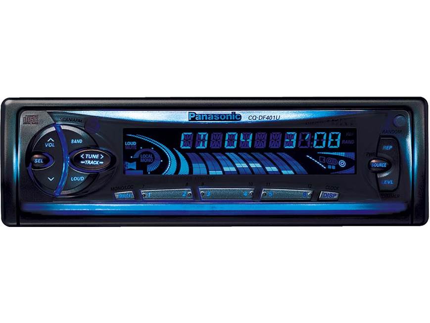 Panasonic CQ-DF401U CD receiver with CD changer controls at