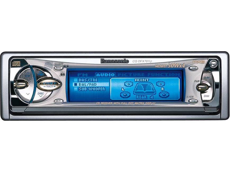 Panasonic MXE CQ-DFX701U CD Receiver with CD Changer Controls at