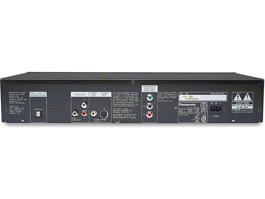 Panasonic DVD-RP56 DVD/CD player with progressive scan at Crutchfield