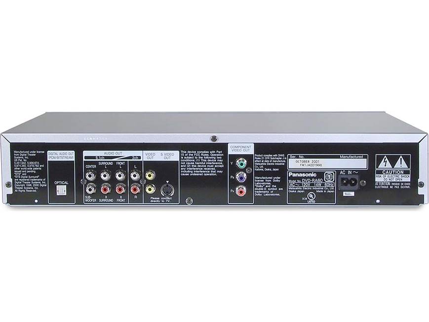Panasonic DVD-RA60 (Silver) DVD/CD/DVD-Audio player (Silver) at