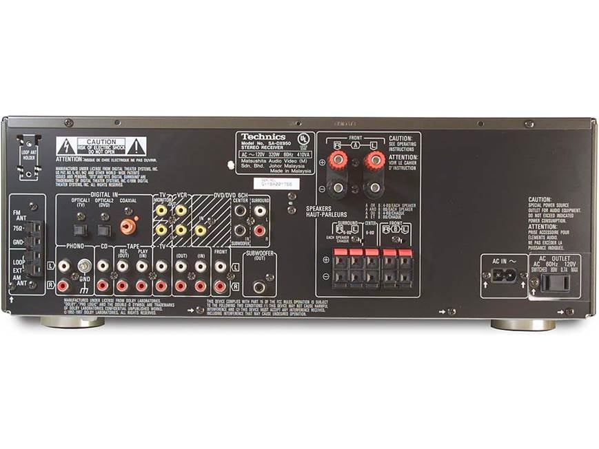 Technics SA-DX950 A/V receiver with Dolby Digital and DTS at