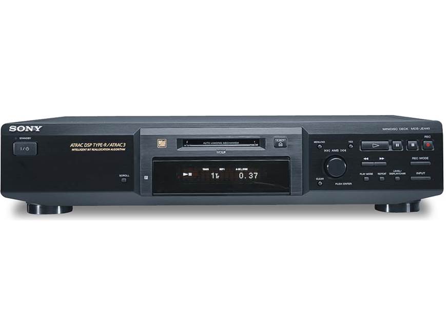 Sony MDS-JE440 MiniDisc player/recorder at Crutchfield