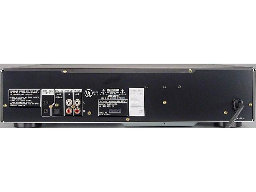 Sony CDP-CE545 5-disc changer at Crutchfield