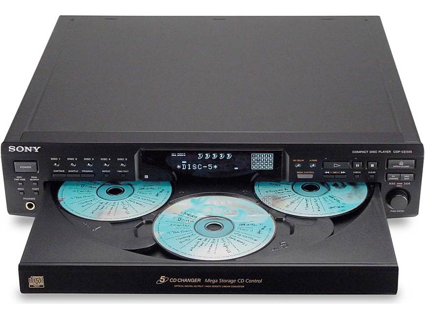 Sony CDP-CE545 5-disc changer at Crutchfield