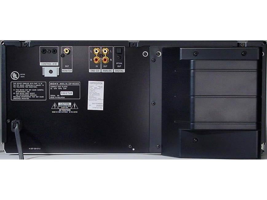 Sony ES CDP-M555ES 400-CD changer at Crutchfield