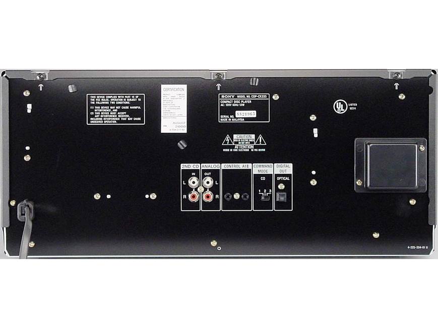 Sony CDP-CX335 300-CD changer at Crutchfield Sony CDP-CX335 300-CD changer at Crutchfield