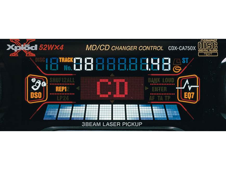 Sony CDX-CA750X CD Receiver with CD Changer Controls at Crutchfield