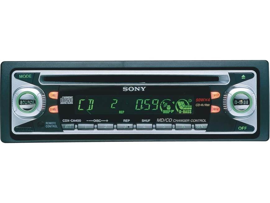 Sony CDX-CA400 CD Receiver with CD Changer Controls at Crutchfield