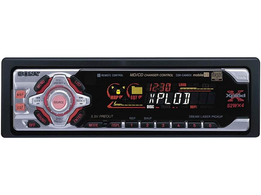 Sony ES CDX-CA660X CD Receiver with CD Changer Controls at Crutchfield