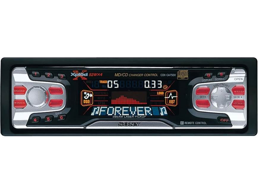 Sony CDX-CA750X CD Receiver with CD Changer Controls at Crutchfield