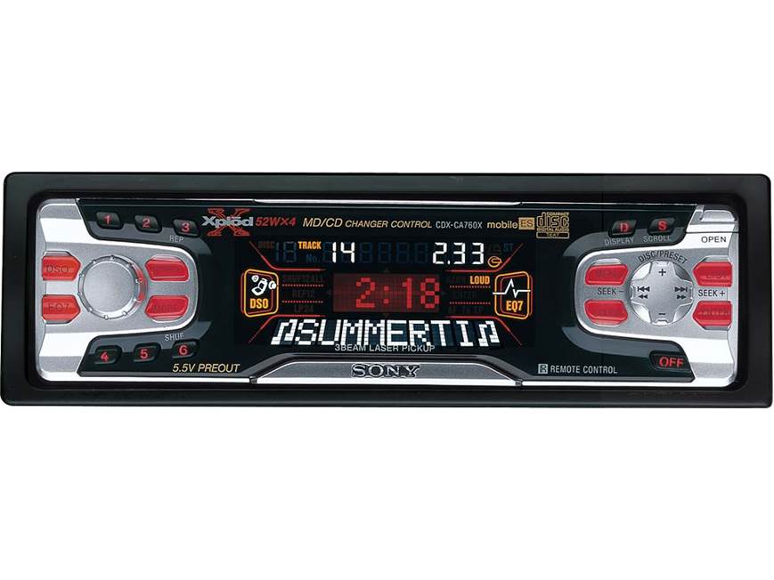 Sony ES CDX-CA760X CD Receiver with CD Changer Controls at Crutchfield