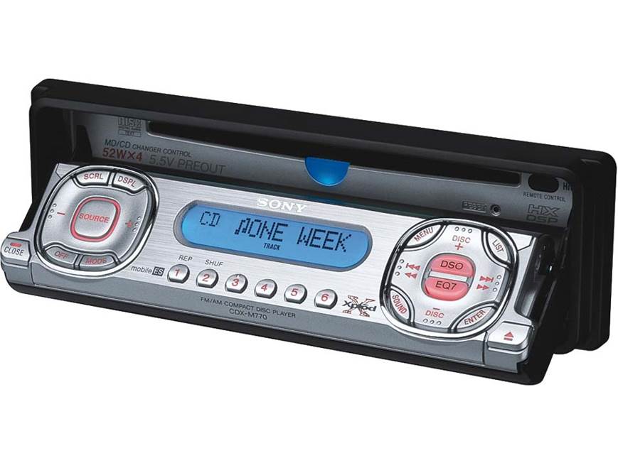 Sony ES CDX-M770 CD Receiver with CD Changer Controls at Crutchfield