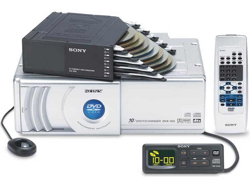 Sony DVX-100 Add-on 10-disc DVD/CD Changer at Crutchfield
