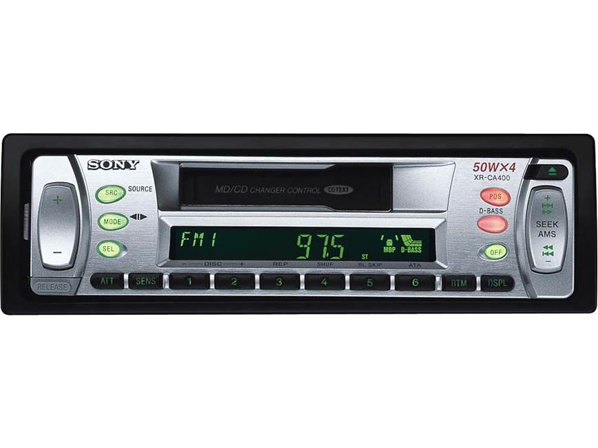 Sony XR-CA400 Cassette Receiver with CD Changer Controls at