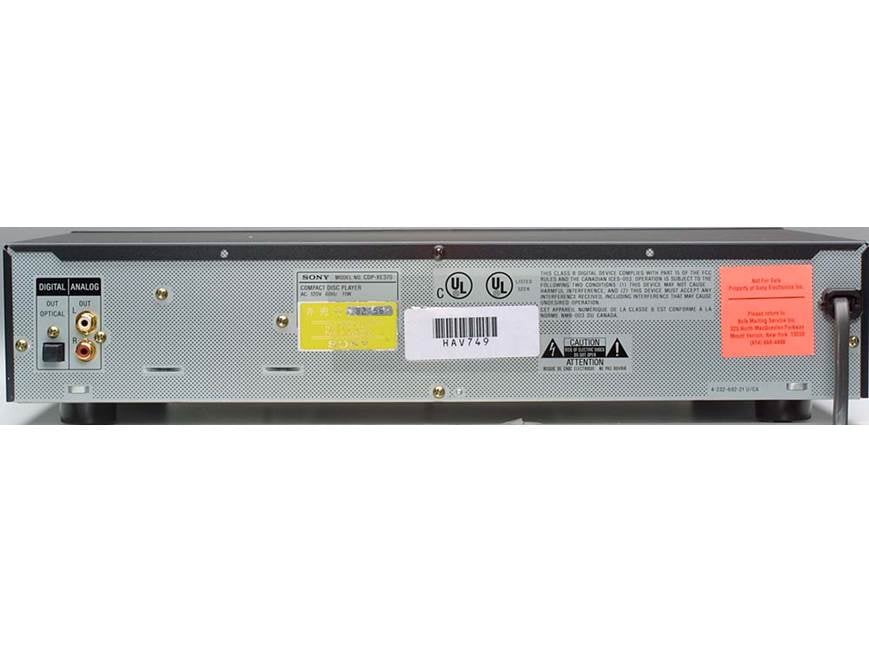 Sony CDP-XE370 Single-CD player at Crutchfield