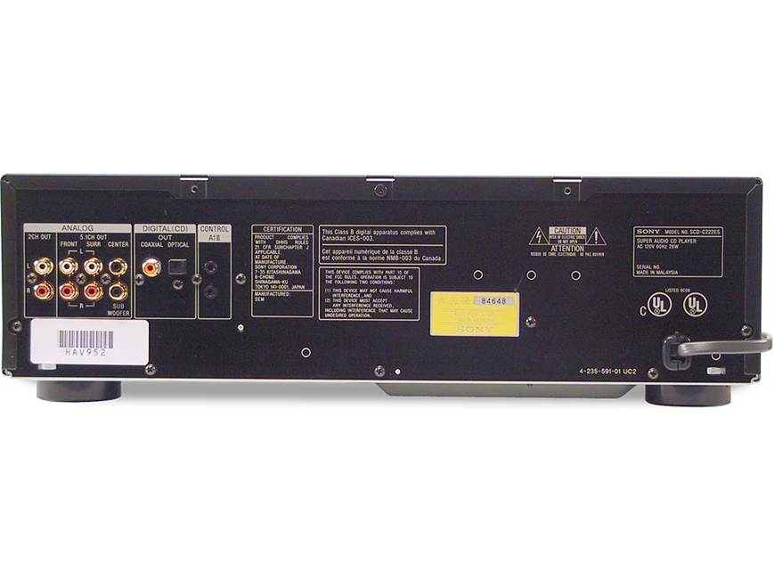 Sony SCD-C222ES Multichannel SACD 5-disc changer at Crutchfield