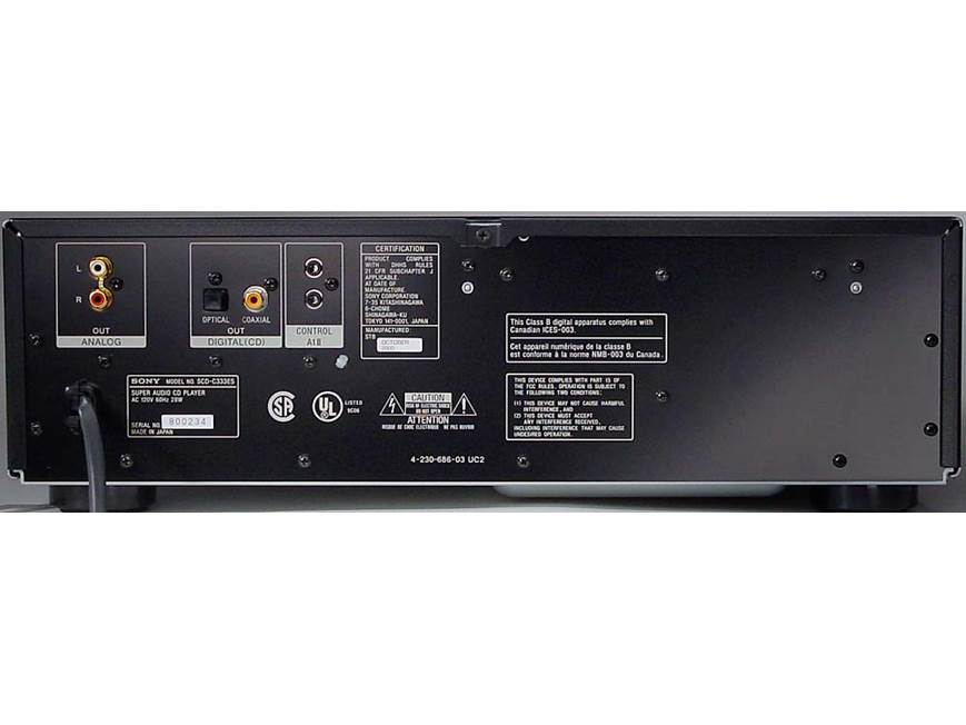 Sony ES SCD-C333ES 5-disc SACD/CD changer at Crutchfield