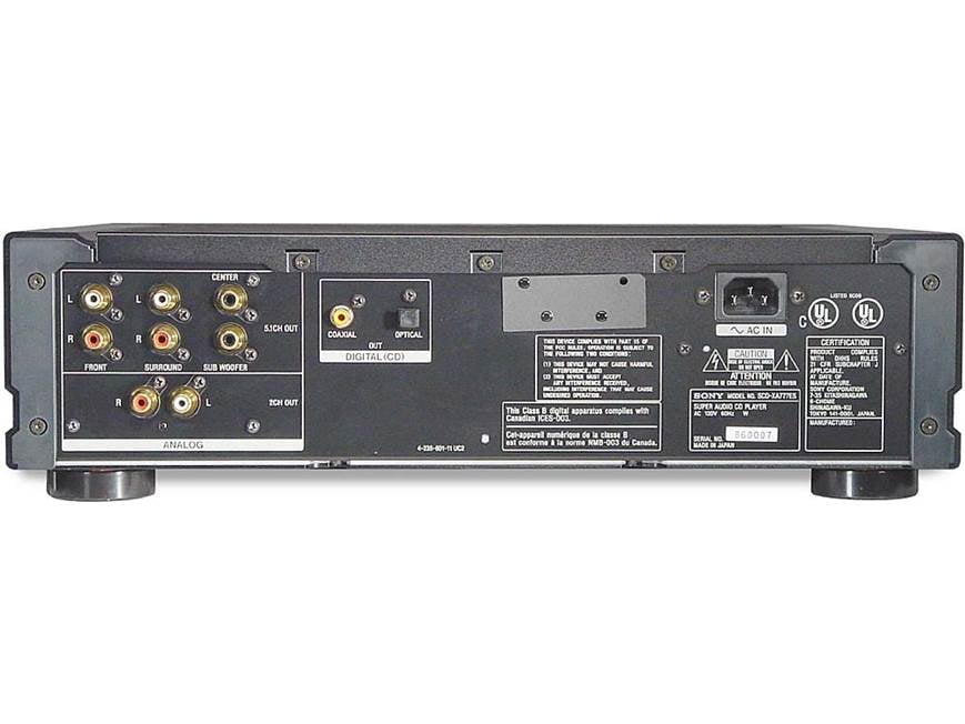 Sony SCD-XA777ES Multichannel SACD player at Crutchfield